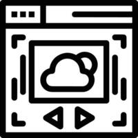 Cloud icon symbol vector image. Illustration of the hosting storage design image