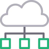 Cloud icon symbol vector image. Illustration of the hosting storage design image