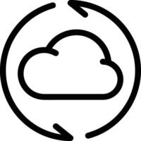 Cloud icon symbol vector image. Illustration of the hosting storage design image