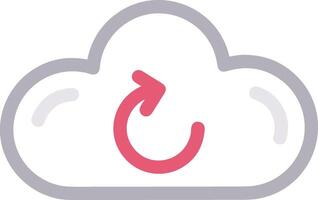 Cloud icon symbol vector image. Illustration of the hosting storage design image