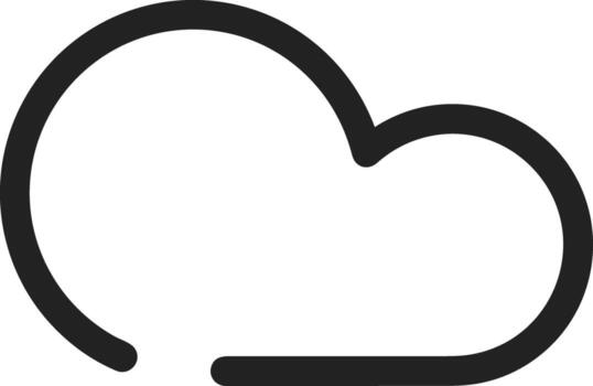 Cloud icon symbol vector image. Illustration of the hosting storage design image