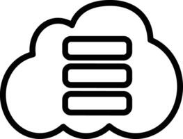 Cloud icon symbol vector image. Illustration of the hosting storage design image