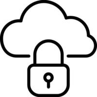 Cloud icon symbol vector image. Illustration of the hosting storage design image