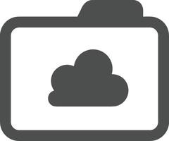 Cloud icon symbol vector image. Illustration of the hosting storage design image