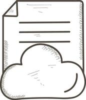 Cloud icon symbol vector image. Illustration of the hosting storage design image