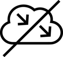 Cloud icon symbol vector image. Illustration of the hosting storage design image