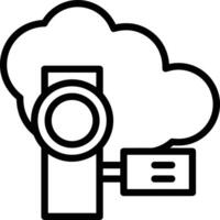 Cloud icon symbol vector image. Illustration of the hosting storage design image