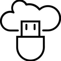 Cloud icon symbol vector image. Illustration of the hosting storage design image