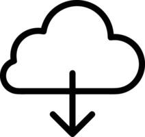 Cloud icon symbol vector image. Illustration of the hosting storage design image