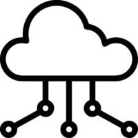 Cloud icon symbol vector image. Illustration of the hosting storage design image