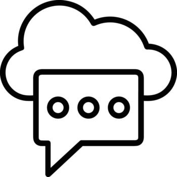 Cloud icon symbol vector image. Illustration of the hosting storage design image