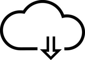 Cloud icon symbol vector image. Illustration of the hosting storage design image