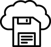 Cloud icon symbol vector image. Illustration of the hosting storage design image