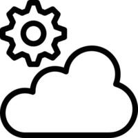 Cloud icon symbol vector image. Illustration of the hosting storage design image