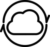 Cloud icon symbol vector image. Illustration of the hosting storage design image