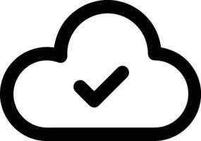 Cloud icon symbol vector image. Illustration of the hosting storage design image