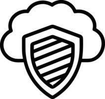 Cloud icon symbol vector image. Illustration of the hosting storage design image