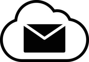 Cloud icon symbol vector image. Illustration of the hosting storage design image