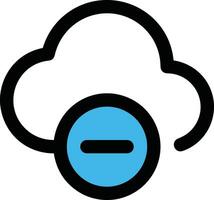 Cloud icon symbol vector image. Illustration of the hosting storage design image