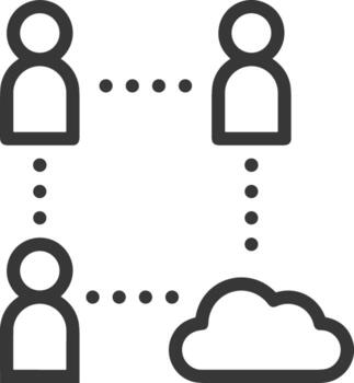 Cloud icon symbol vector image. Illustration of the hosting storage design image