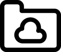 Cloud icon symbol vector image. Illustration of the hosting storage design image