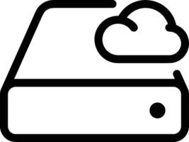 Cloud icon symbol vector image. Illustration of the hosting storage design image