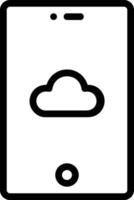 Cloud icon symbol vector image. Illustration of the hosting storage design image