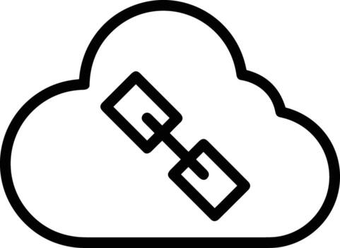 nube icono símbolo vector imagen. ilustración de el hospedaje almacenamiento diseño imagen