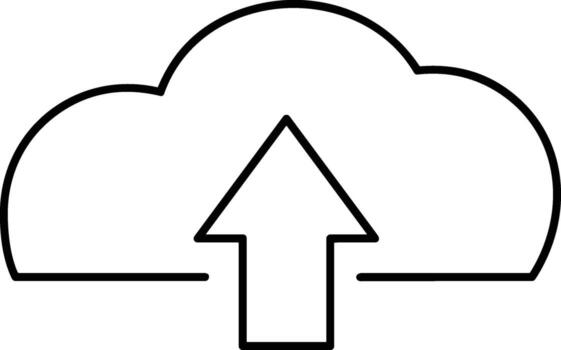 Cloud icon symbol vector image. Illustration of the hosting storage design image