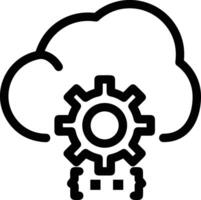 Cloud icon symbol vector image. Illustration of the hosting storage design image