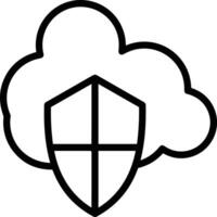 Cloud icon symbol vector image. Illustration of the hosting storage design image