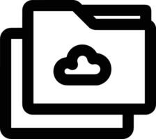 Cloud icon symbol vector image. Illustration of the hosting storage design image