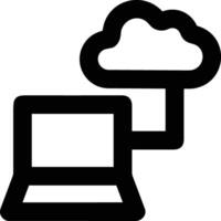 Cloud icon symbol vector image. Illustration of the hosting storage design image