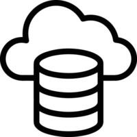 Cloud icon symbol vector image. Illustration of the hosting storage design image