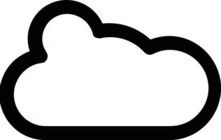 nube icono símbolo vector imagen