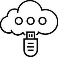 nube icono símbolo vector imagen