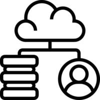 Cloud icon symbol vector image