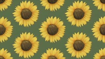 AI generated Abstract floral background featuring the cheerful sunflower motif photo