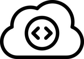 nube icono símbolo vector imagen