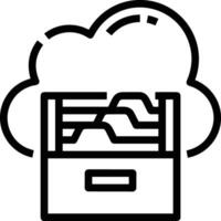 nube icono símbolo vector imagen