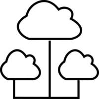 nube icono símbolo vector imagen