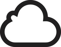 nube icono símbolo vector imagen