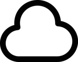 nube icono símbolo vector imagen