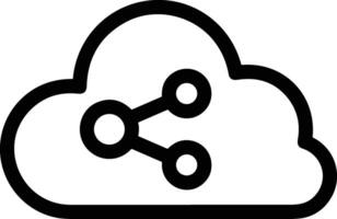 nube icono símbolo vector imagen