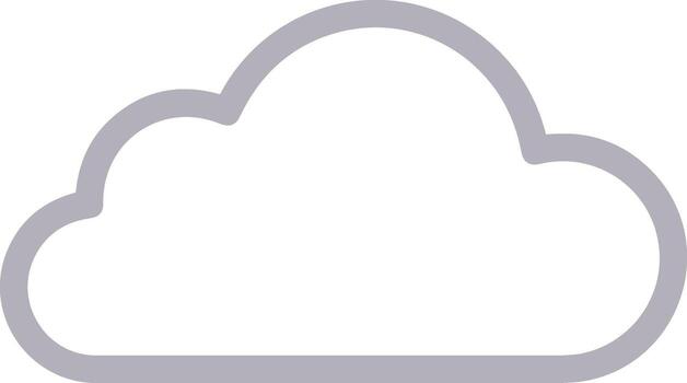 nube icono símbolo vector imagen