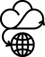 Cloud icon symbol vector image