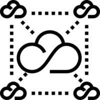 nube icono símbolo vector imagen