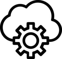 nube icono símbolo vector imagen