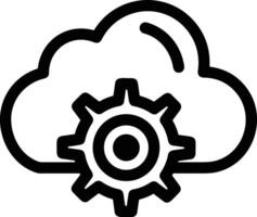 nube icono símbolo vector imagen