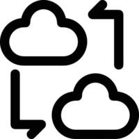 nube icono símbolo vector imagen